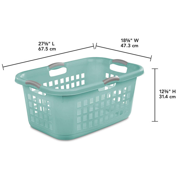 Laundry basket store height